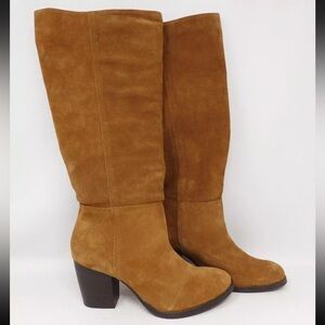 Crevo Women's Boots Atty Suede Chestnut Leather Suede Shoes Riding NWT Size 8.5